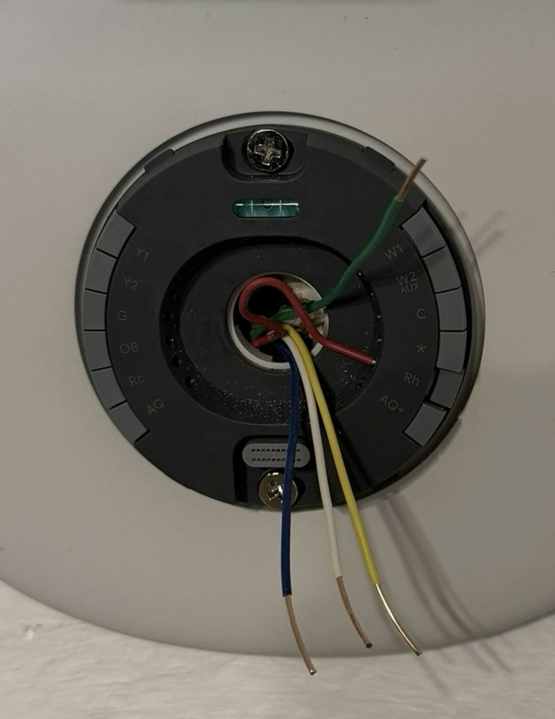 Nest Thermostat Wiring Upgrade, after