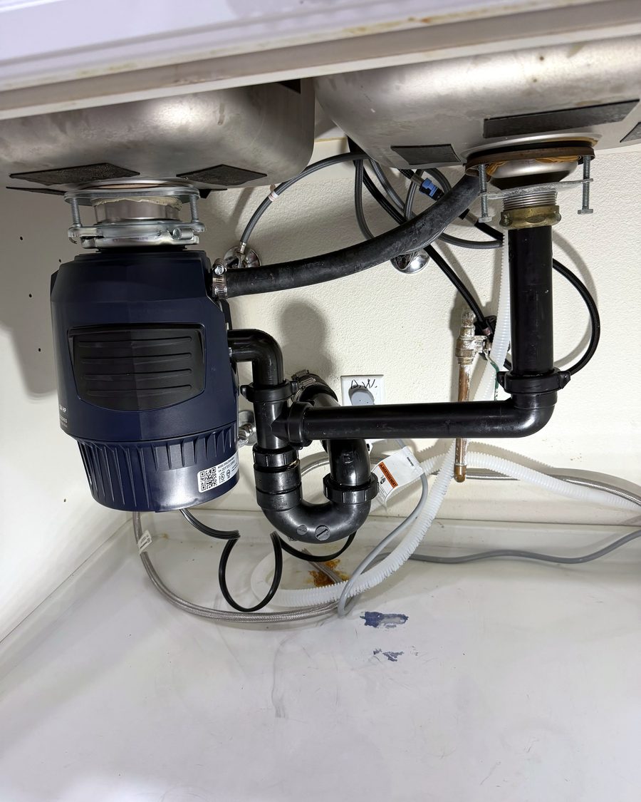 Garbage disposal replacement, after